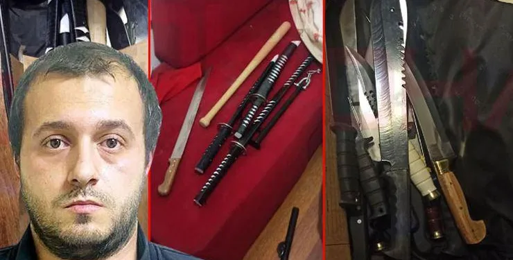 Samuray kılıçlı katilin koleksiyonu ortaya çıktı