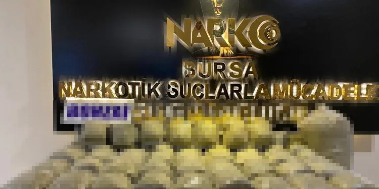 Bursa’da 58 kilo uyuşturucu ele geçirildi