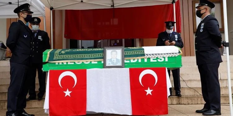 Bursa’da vefat eden zabıta komiseri için tören