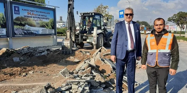 Karacabey’de terminal kavşağı yeni haliyle kente yakışacak