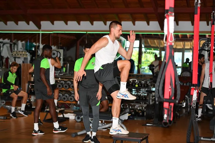 Bursaspor kuvvet çalışması gerçekleştirdi