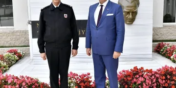Başkan Dündar’dan Tuğgeneral Yalçınkaya’ya ziyaret