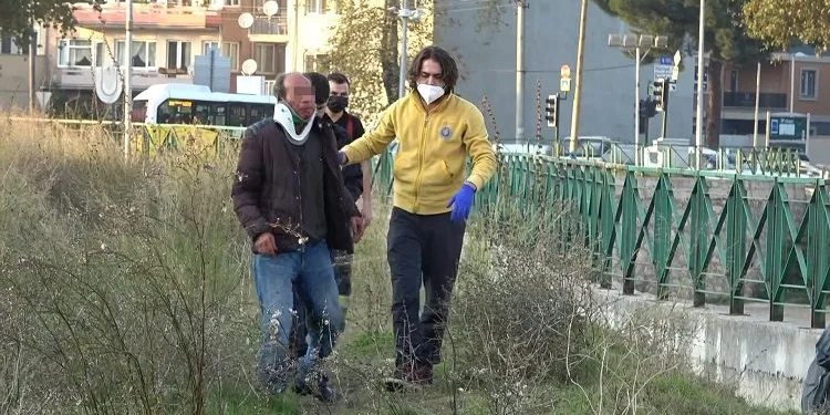 Bursa’da alkollü adam tahliye kuyusuna düştü