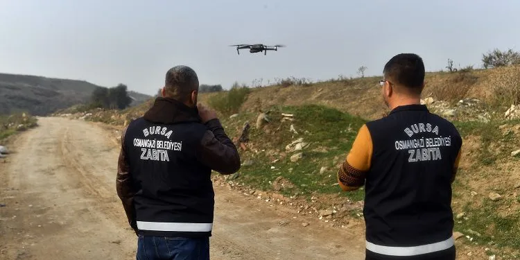 Bursa’da drone destekli takiple suçüstü yakalandılar