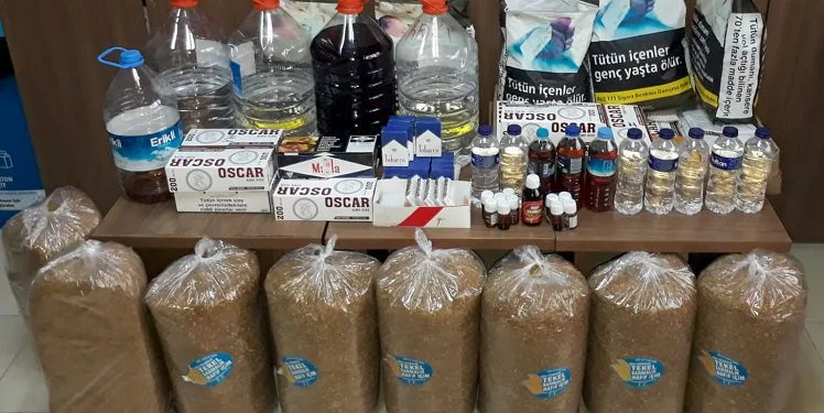 Bursa’da sahte içki ve kaçak sigara operasyonu