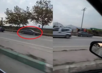 Bursa’da ters yönde tehlikeye böyle davetiye çıkardı