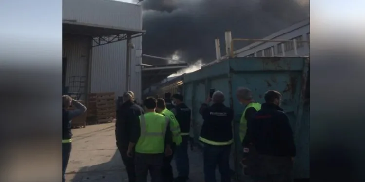 Bursa’da Organize Sanayi Bölgesi’nde fabrika yangını