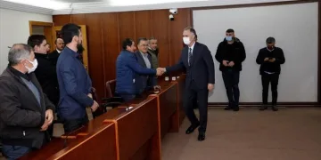 İnegöl Belediye Başkanı Taban ödüllü küçükbaş hayvan yetiştiricilerini ağırladı