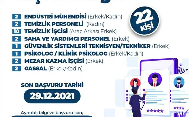 İnegöl Belediyesi 22 personel alacak