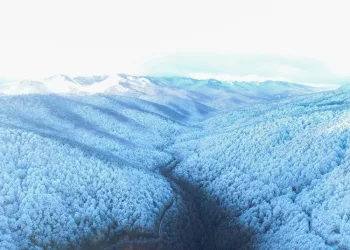 Bursa’nın kar manzarası havadan görüntülendi