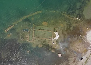 İznik Gölü’ndeki bazilika yeniden su üstüne çıktı