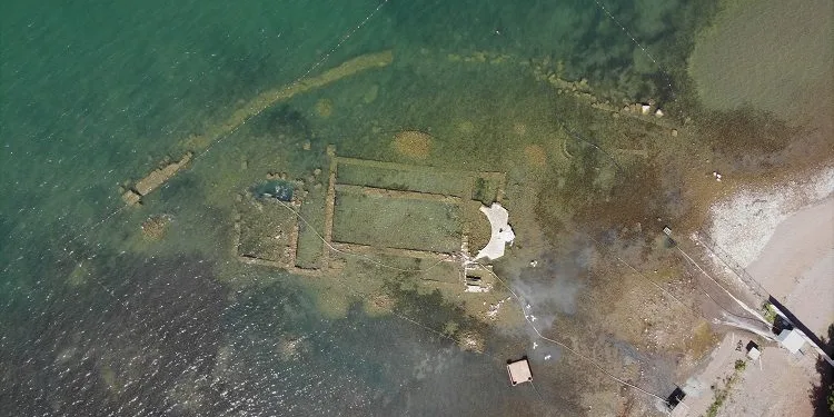 İznik Gölü’ndeki bazilika yeniden su üstüne çıktı