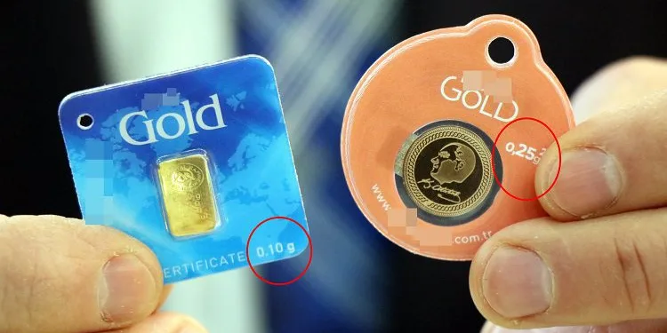 Gram 1000 TL’yi aşınca 0,10 gramlık altına rağbet arttı