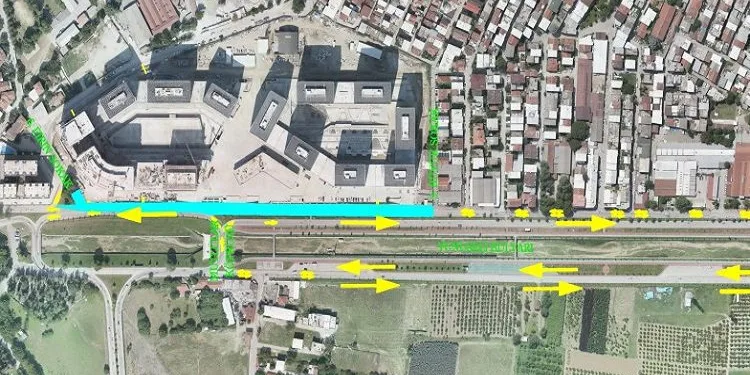 Bursa’da Yunuseli Bulvarı’nda trafik düzenlemesi