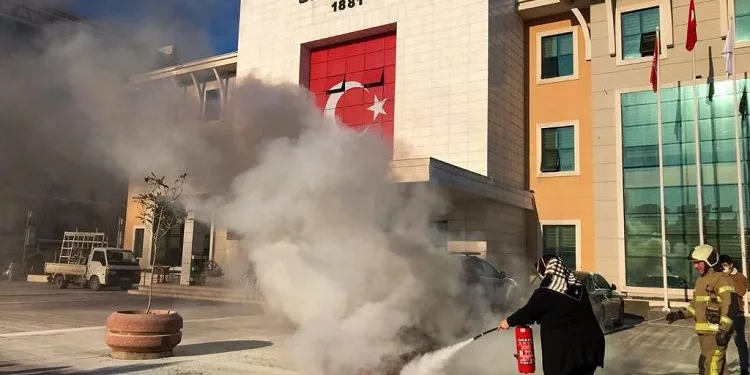 Bursa Mustafakemalpaşa Belediyesi’nden yangın tatbikatı