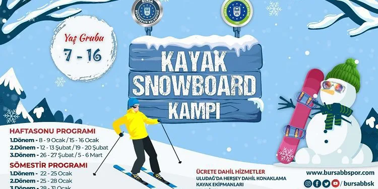 Bursa Büyükşehir Belediyespor’dan kayak kampı
