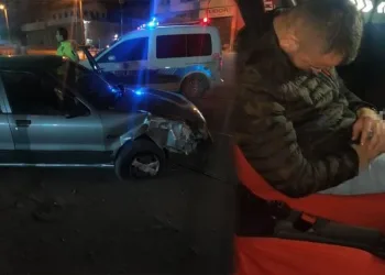 Bursa’da kaza yaptığı araçta uyuya kaldı
