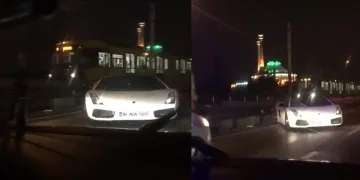 Bursa’da lüks araç yağmurda kontrolden çıktı