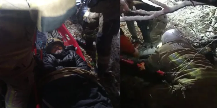 Bursa’da kar sevinci yaşarken uçuruma yuvarlandı