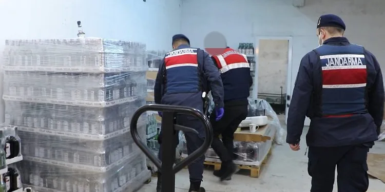 Bursa merkezli sahte içki opersyonu