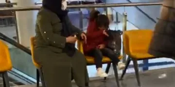 Tepki çeken görüntü! Dizine vurup tokat attı