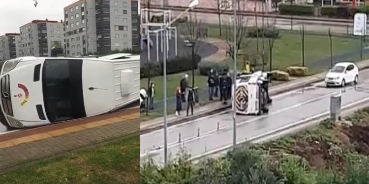 Bursa’da yağmurla birlikte kazalar art arda geldi