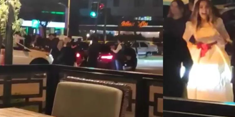 Bursa’da yolu trafiğe kapatıp oyun oynadılar
