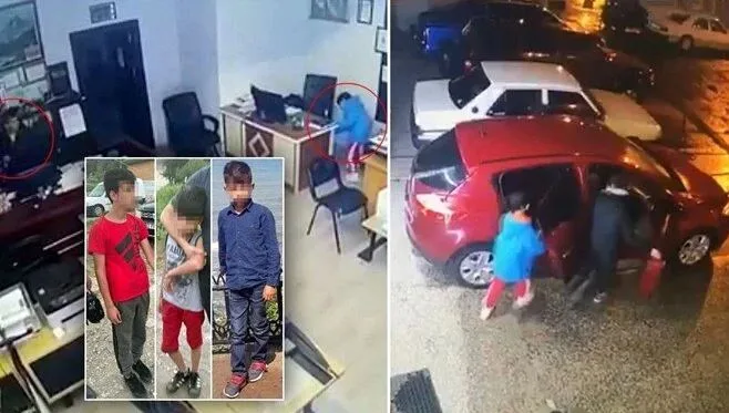 Çalıntı otomobille İstanbul’a giden çocuklar yakalandı