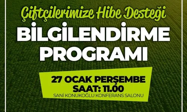 Bursa İnegöllü çiftçilere hibe destekleri anlatılacak