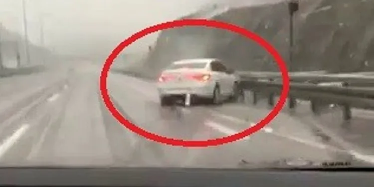 Bursa’da video çekerken kazayı kaydetti