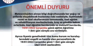 Bursa’da 6 ilçede eğitime kar engeli