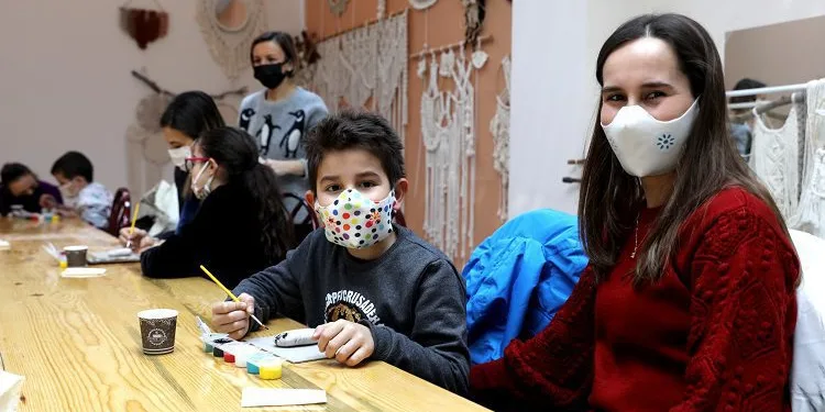 Mudanya’da yarıyıl tatili sanatla geçiyor