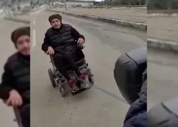 Bursa’da motokuryeden takdir toplayan hareket