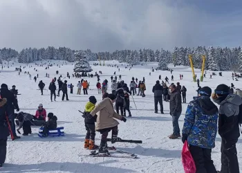 Uludağ’da hafta sonu yoğunluğu