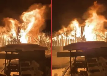 Bursa’da 2 katlı ev alev alev yandı