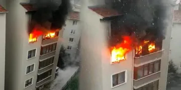 Bursa’da bir ev alevlere teslim oldu
