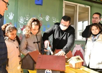 Bursa’da atık malzemelerden kuş evi yaptılar