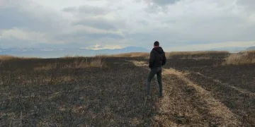 Yangının izleri gün ağarınca ortaya çıktı