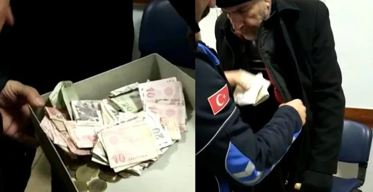 Bursa’da dilencinin üzerinden çıkan para şaşırttı
