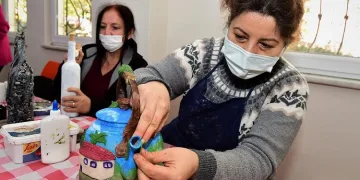 Bursa Yıldırım’da atıklar sanat eserine dönüşüyor