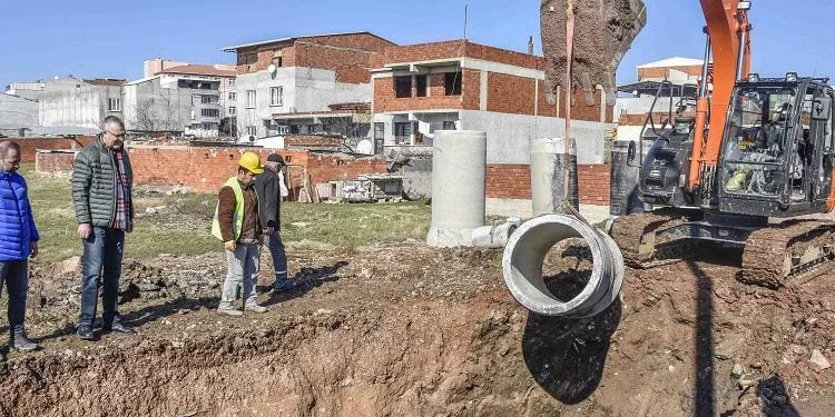 Bursa Karacabey’de altyapı çalışmaları devam ediyor