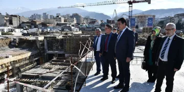 BBP yönetiminden Osmangazi Meydanı şantiyesine ziyaret
