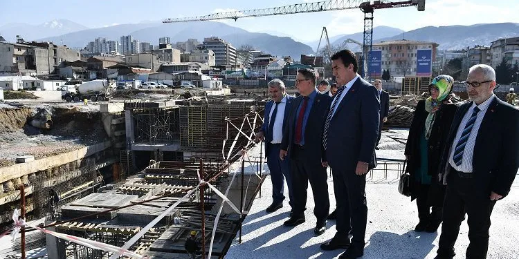 BBP yönetiminden Osmangazi Meydanı şantiyesine ziyaret