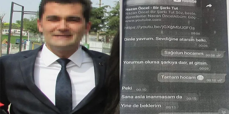 Öğrencisini mesajla taciz eden öğretmene tutuklandı