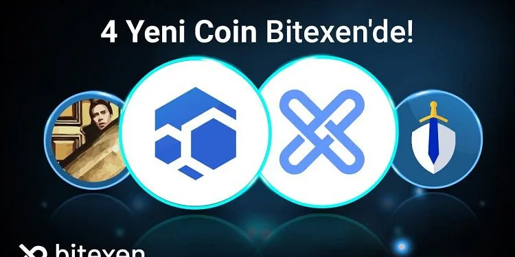 Bitexen’de 4 yeni kripto para