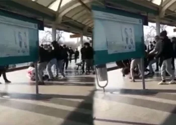 Bursa’da metro istasyonunda kavga!