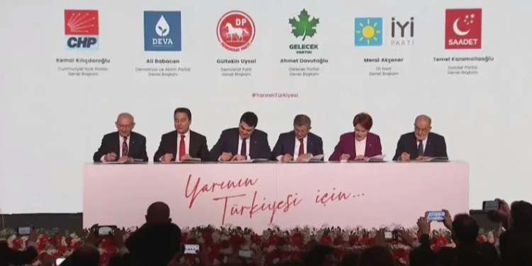 6 partinin uzlaştığı mutabakat metni imzalandı