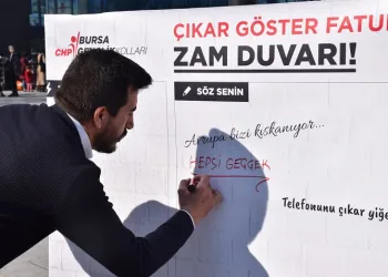 CHP Bursa’dan zam protestosu
