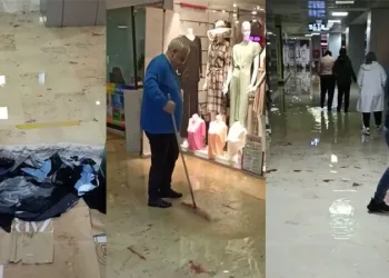 Bursa’da sağanak yağış sonrası AVM’yi su bastı