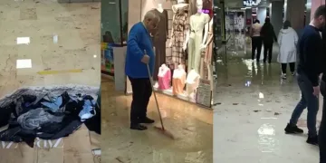 Bursa’da sağanak yağış sonrası AVM’yi su bastı